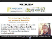 Tablet Screenshot of lisette-mag.com